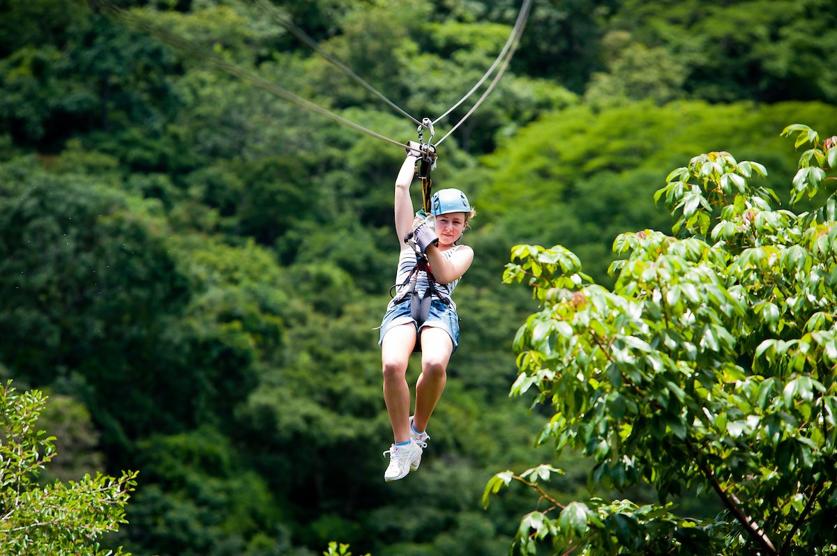 Ziplining over Monteverde Forest