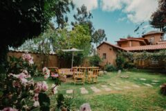 Bolivia – Lake Titicaca – Isla del Sol – Accommodation – Posada del Inca – courtyard