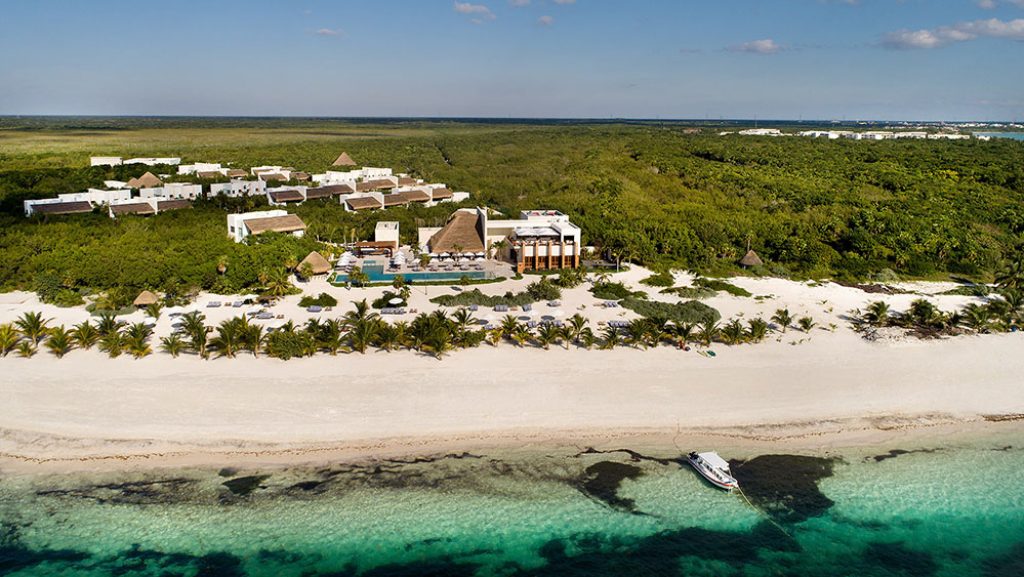Aerial view of Chable Maroma
