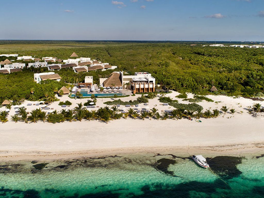 Aerial view of Chable Maroma