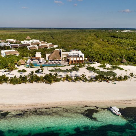 Aerial view of Chable Maroma