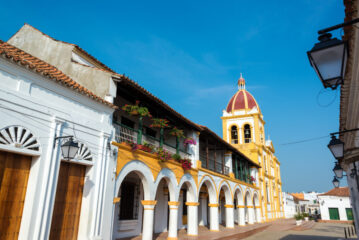 Arches in Mompos' main cathedral