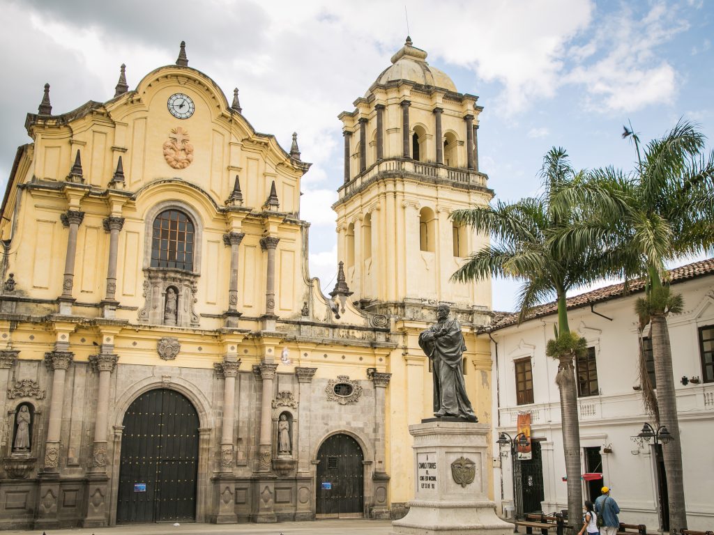 Popayan's main cathedral