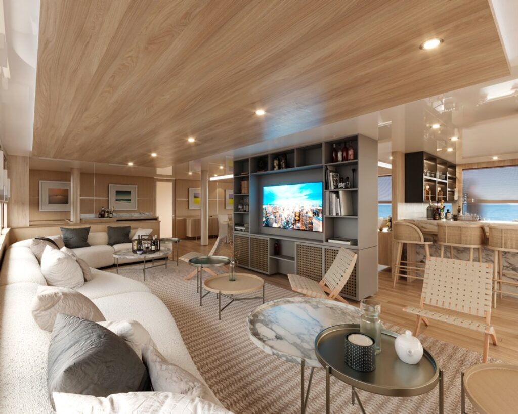 Ecuador – Galapagos – Oniric – Tribute – tribute-luxury-yacht-lounge-tv