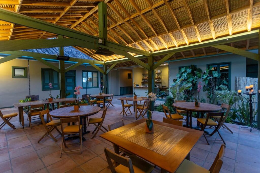 Colombia – Coffee Region – Sazagua Cocora Hotel – restaurant