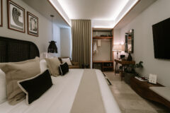 Deluxe guest room with king bed