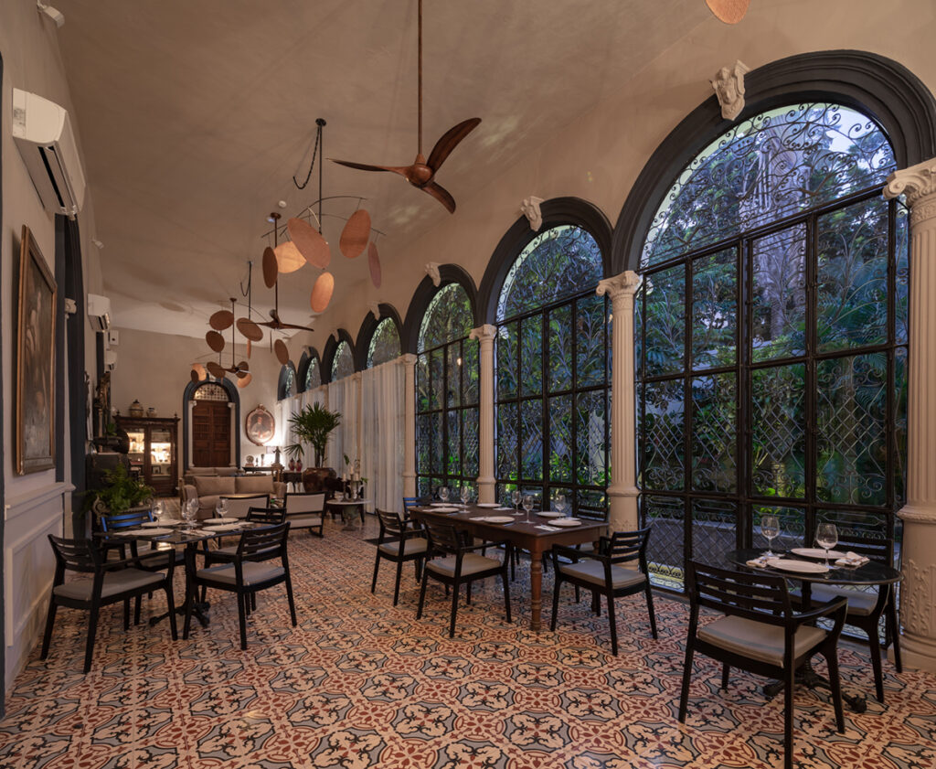 Dining area at the hotel