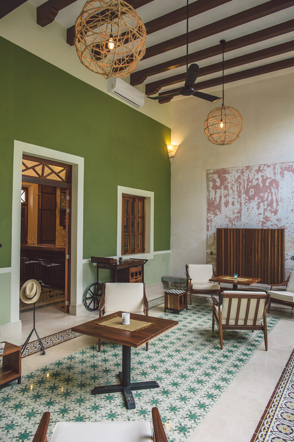 Communal area with chairs and tables