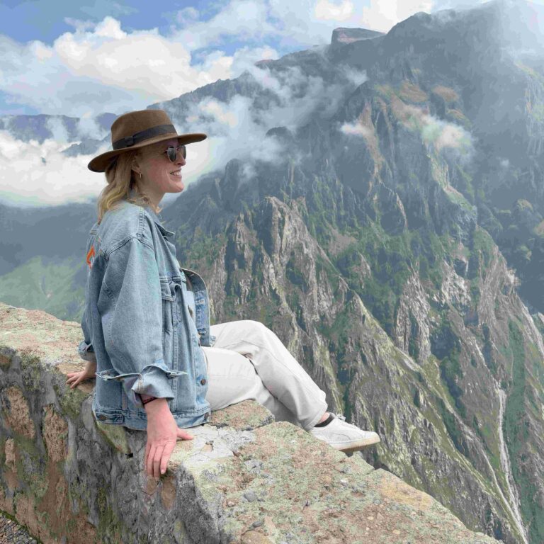 Journey Latin America travel expert Maggie Wilson in the Colca Canyon