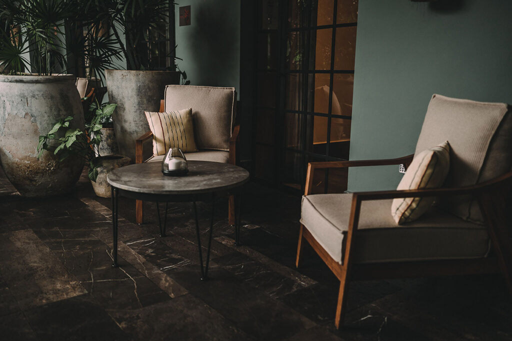 Casual seating area