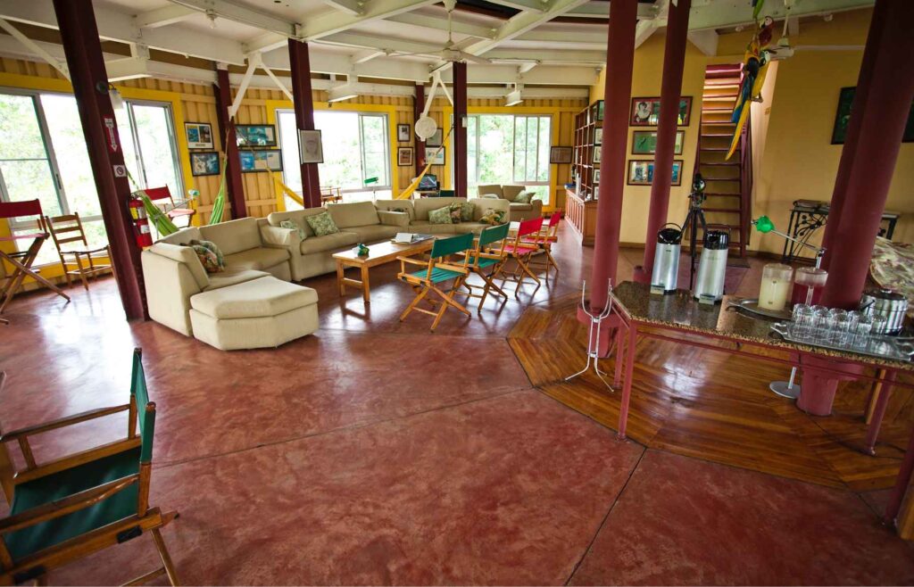 Canopy tower reception area