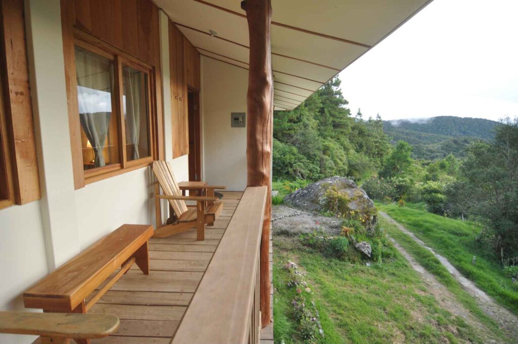 Mount Totumas Lodge balcony