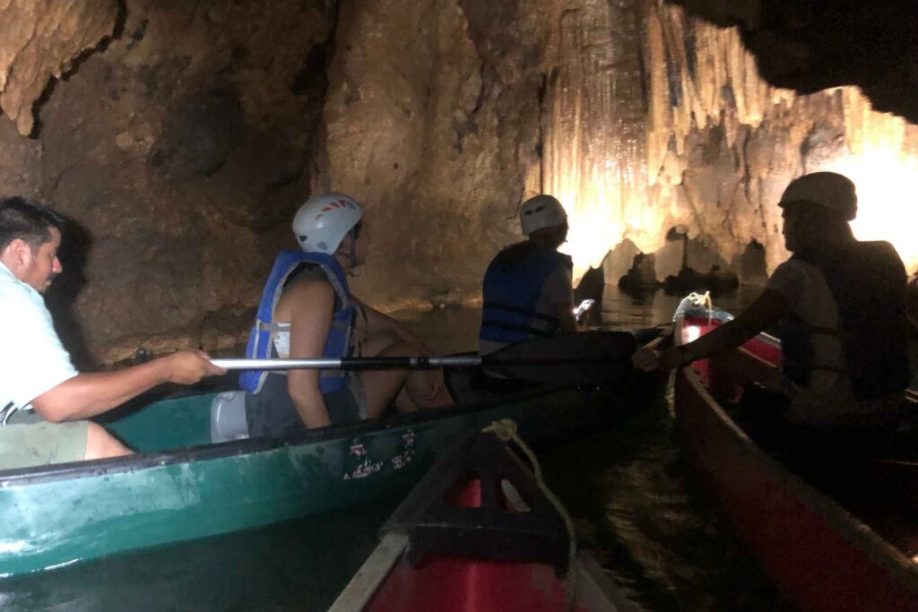 Canoes exploring Barton Creek