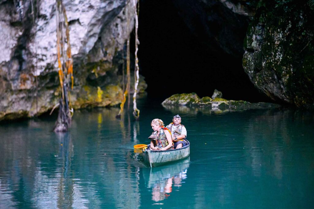 Kayaking in Barton Creek Cave