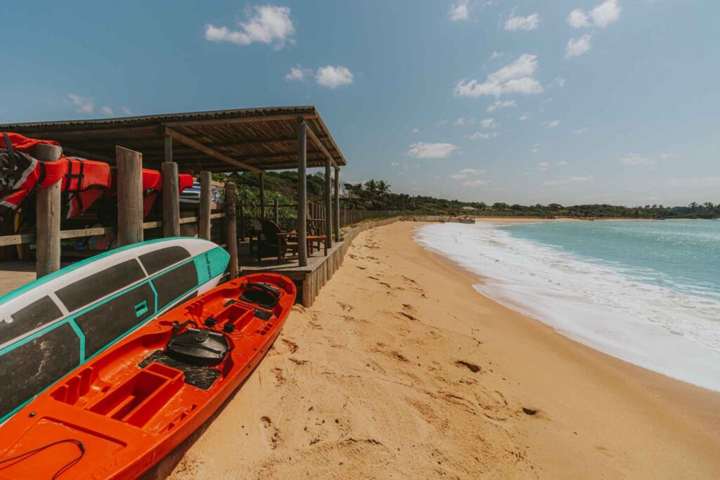 Pousada Tutabel beach activities - kayaking and SUP