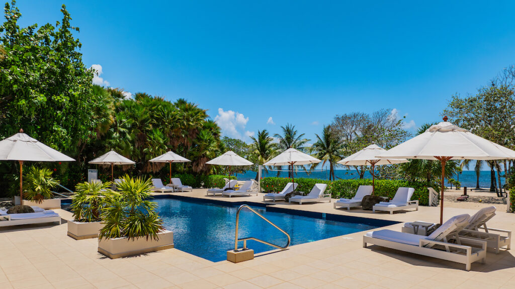 Pool area at Naia Resort & Spa