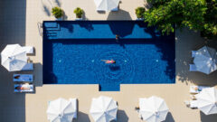Birds eye view of pool at Naia Resort & Spa