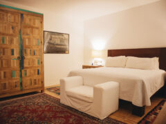 Double bedroom in Casareyna Hotel in Puebla, Mexico