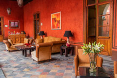 Reception area at Casona de la China Poblana