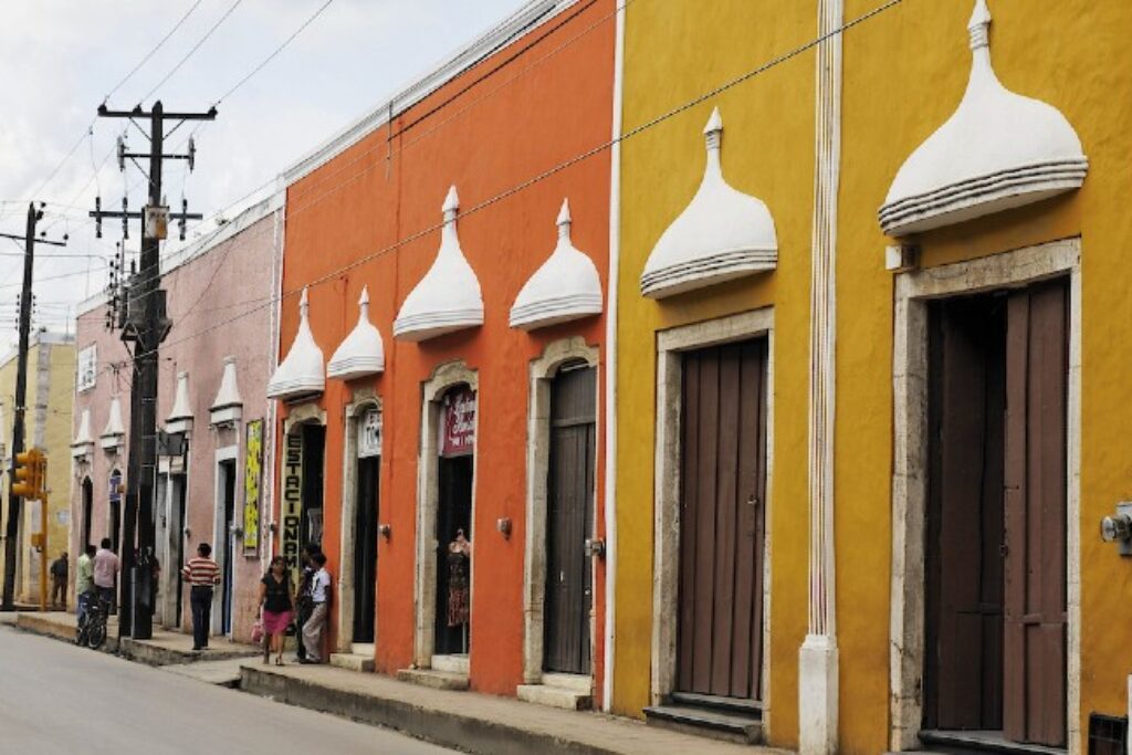Streets of Valladolid in Mexico
