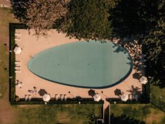 Pool area at Brasilia Palace