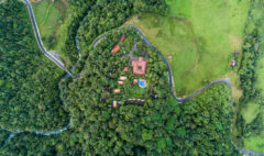 Aerial view of Rio Celeste Hideaway