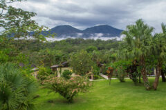 Volcanic landscape surrounding Tenorio Lodge