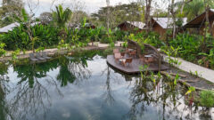 Pool terrace at Tocu Tent Camp