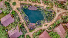 Aerial view of Tocu Tent