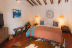Colibri suite bedroom at Hacienda Bambus