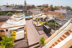 Rooftop terrace at Hotel Ananda Boutique