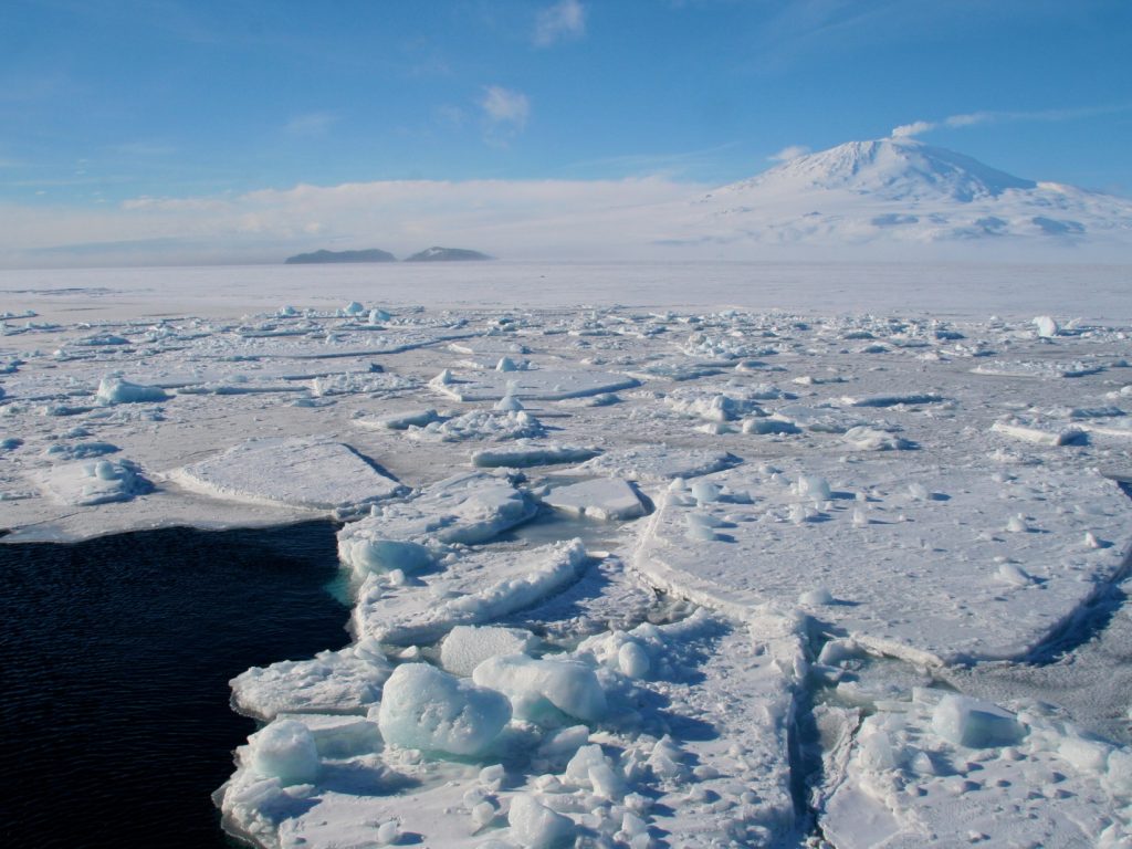 Ross Sea frozen