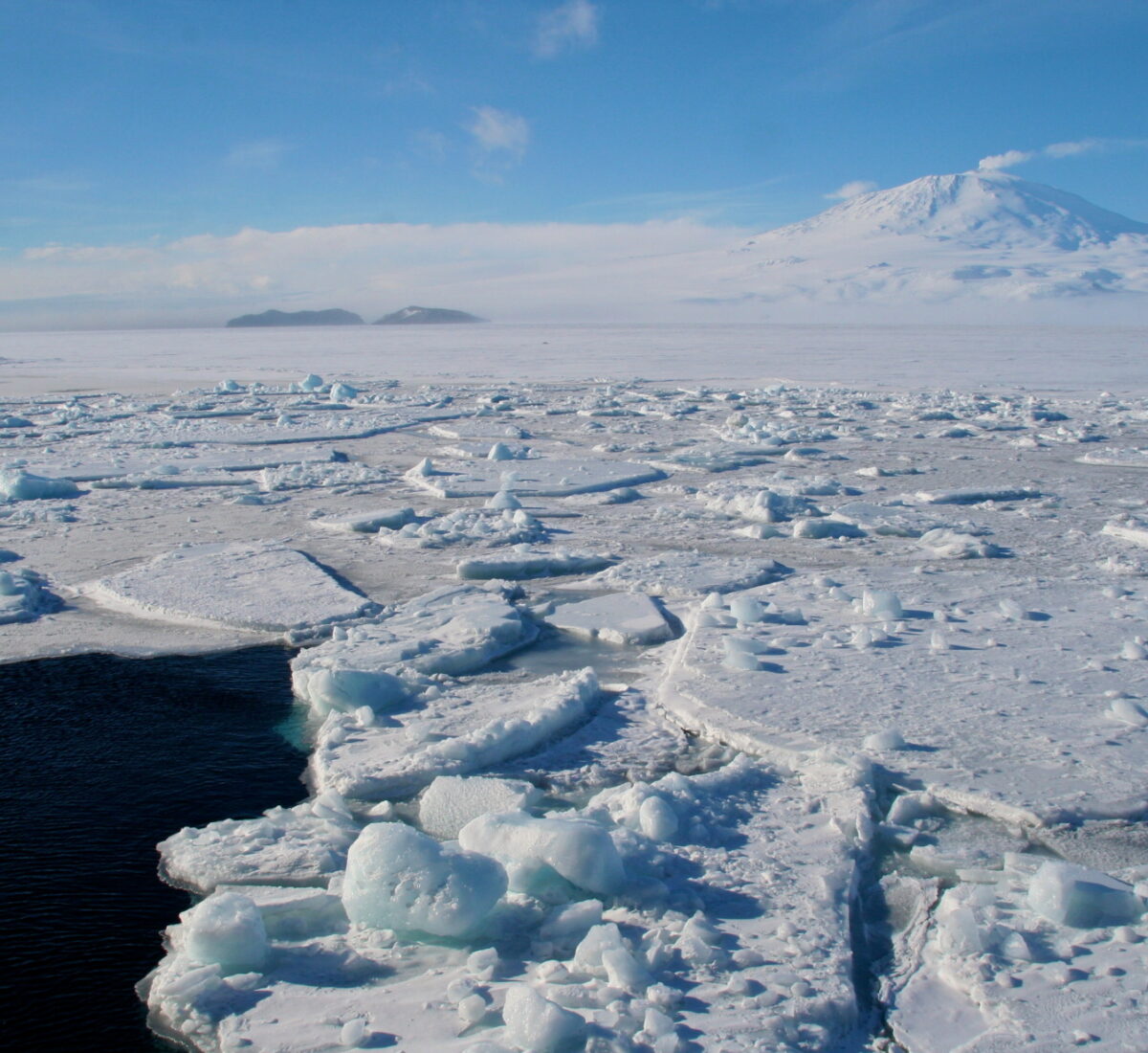 Ross Sea frozen