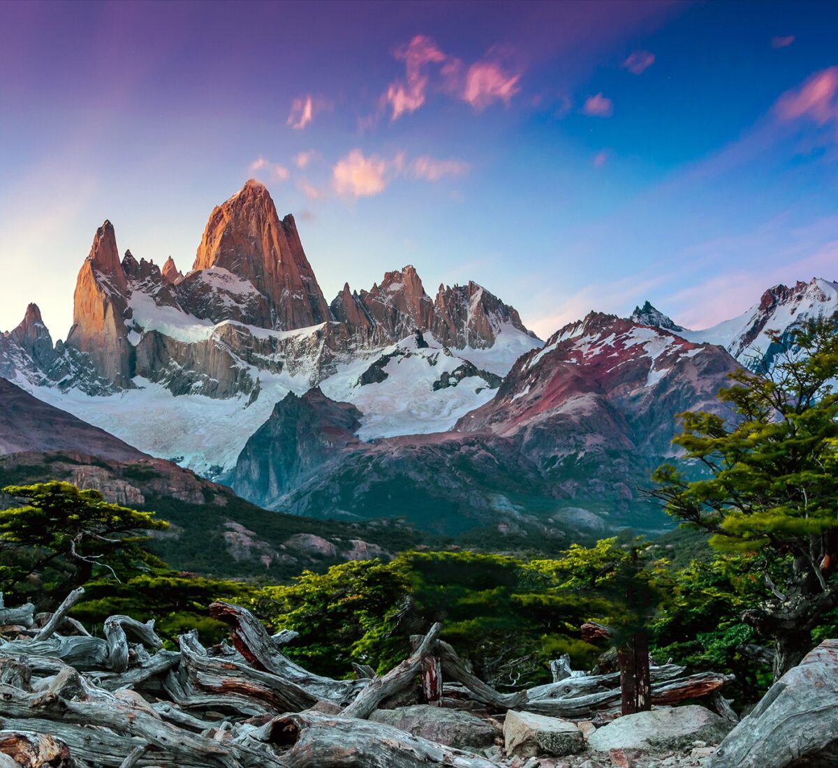 Mount Fitz Roy in Los Glaciares National Park, Patagonia