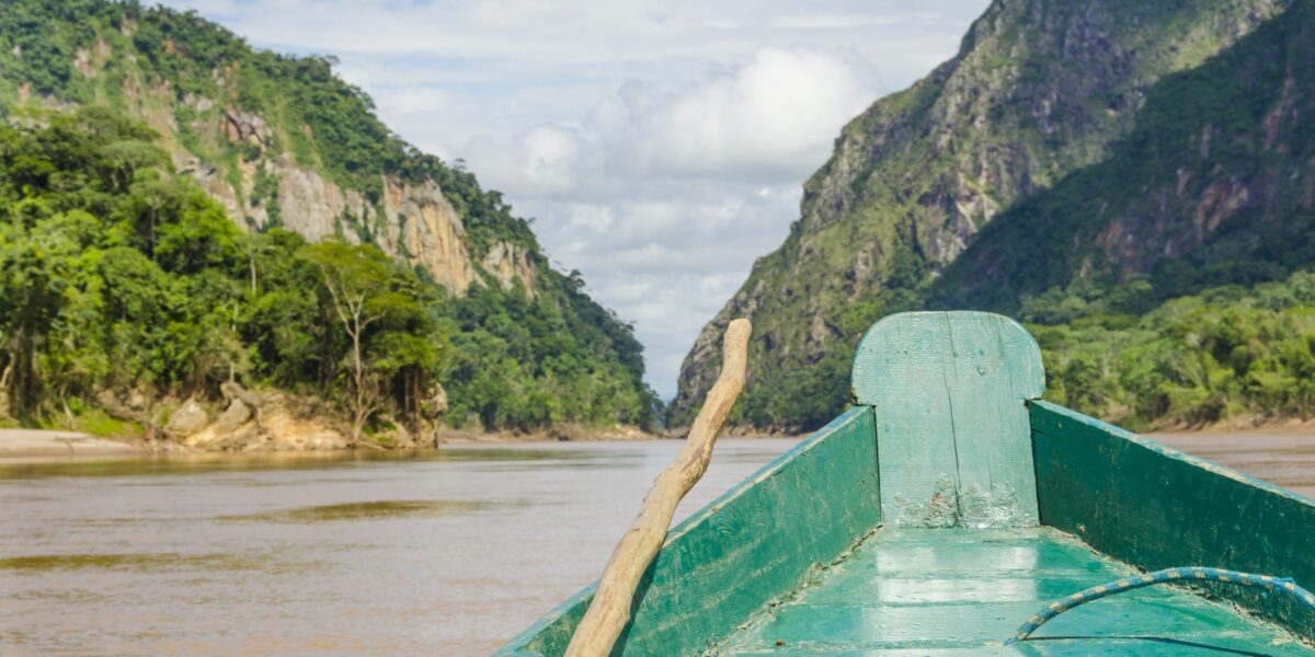Travelling by boat in the Bolivian Amazon