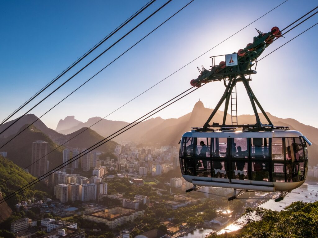 Gondola up over Rio De Janeiro
