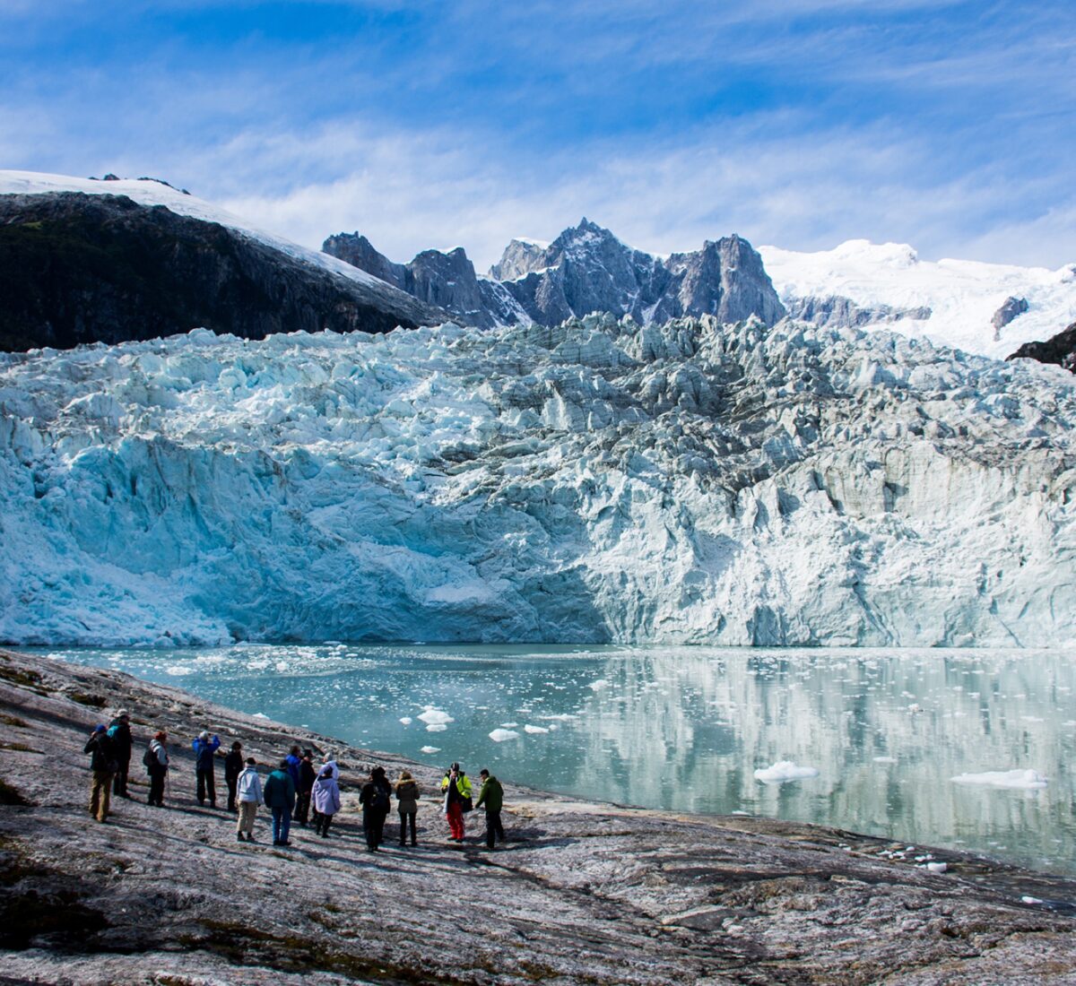Icebergs in the Fjords of southern Patagonia