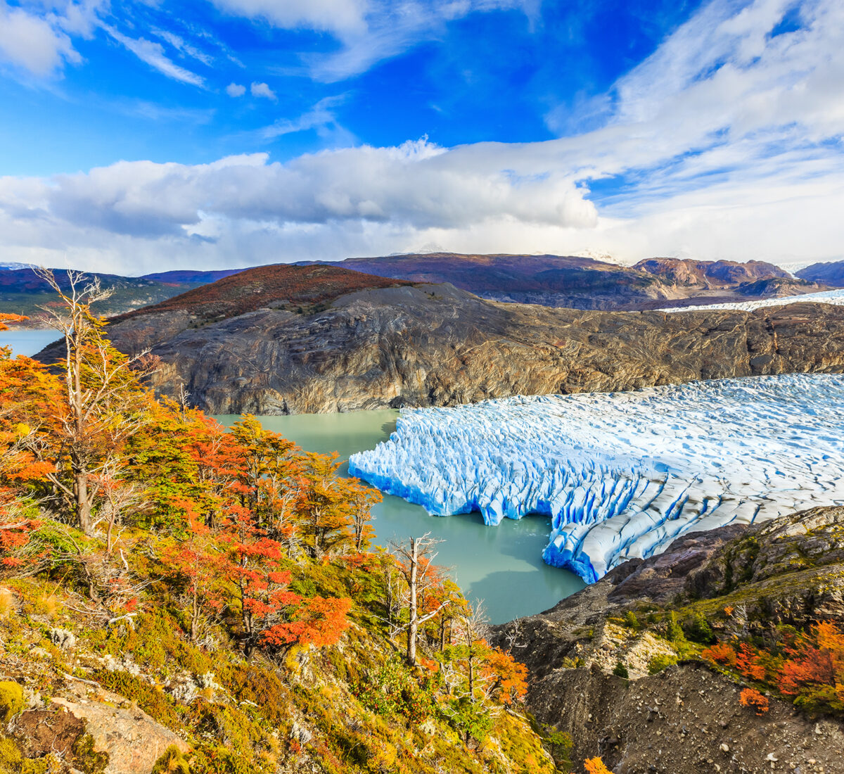 Glacier in Torres Del Paine National Park