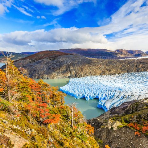 Glacier in Torres Del Paine National Park