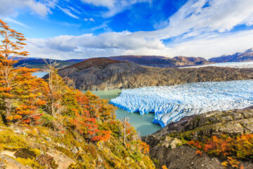 Glacier in Torres Del Paine National Park