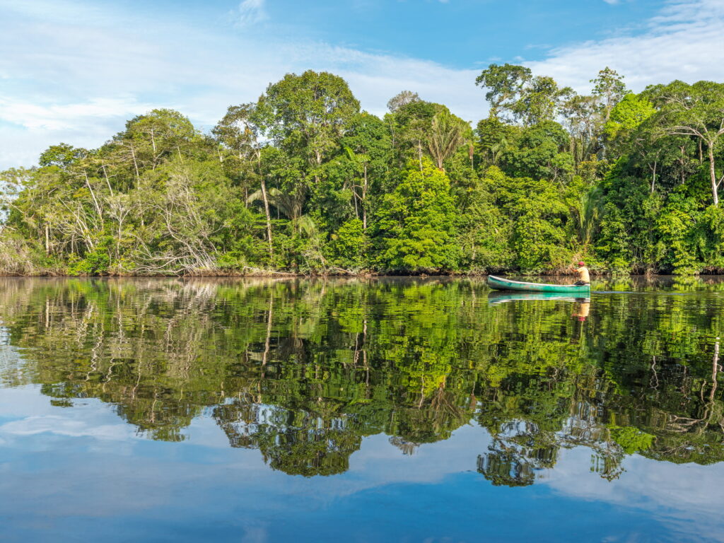 Kayak in Colombian Amazon