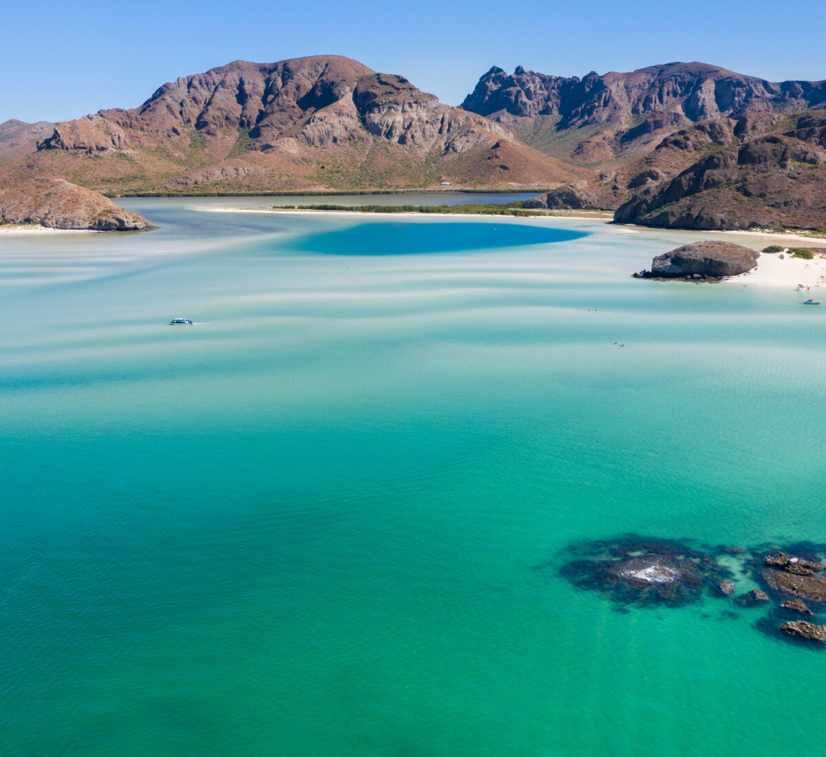 Day,Time,Aerial,View,Of,Playa,Balandra,,An,Iconic,Beach