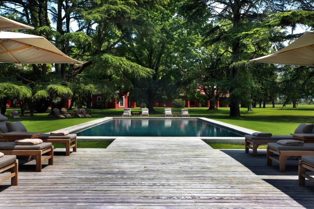 Outdoor pool in Estancia La Bamba