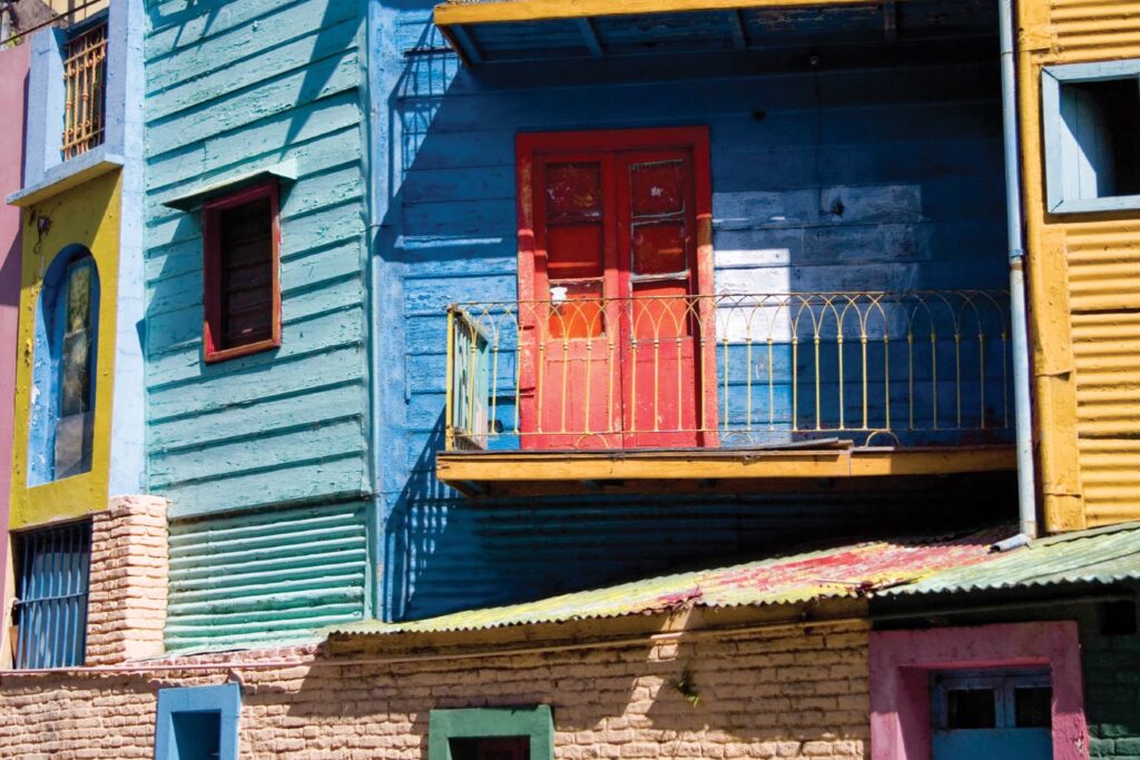 Colourful houses in Buenos Aires, Argentina
