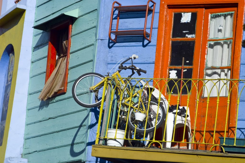 Colourful houses in Buenos Aires, Argentina