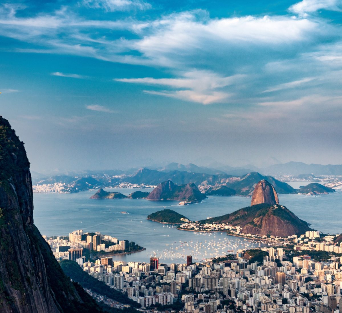Christ the Redeemer statue over Rio De Janeiro