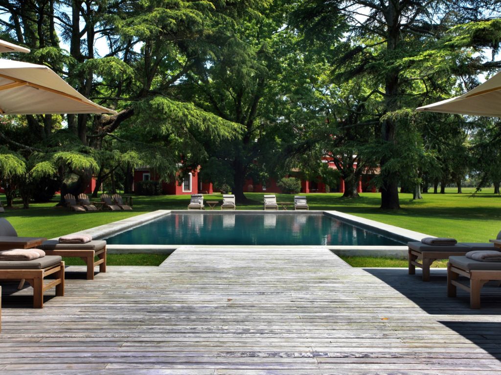 Outdoor pool in Estancia La Bamba