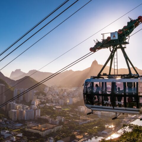 Gondola up over Rio De Janeiro