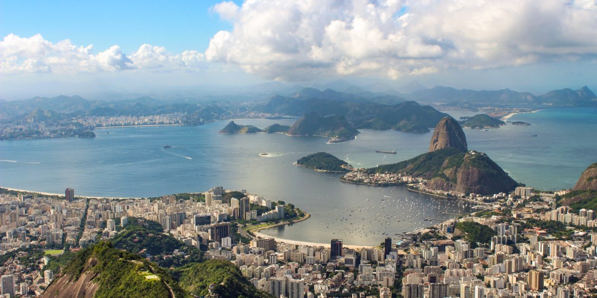 Haze over Rio De Janeiro in Brazil