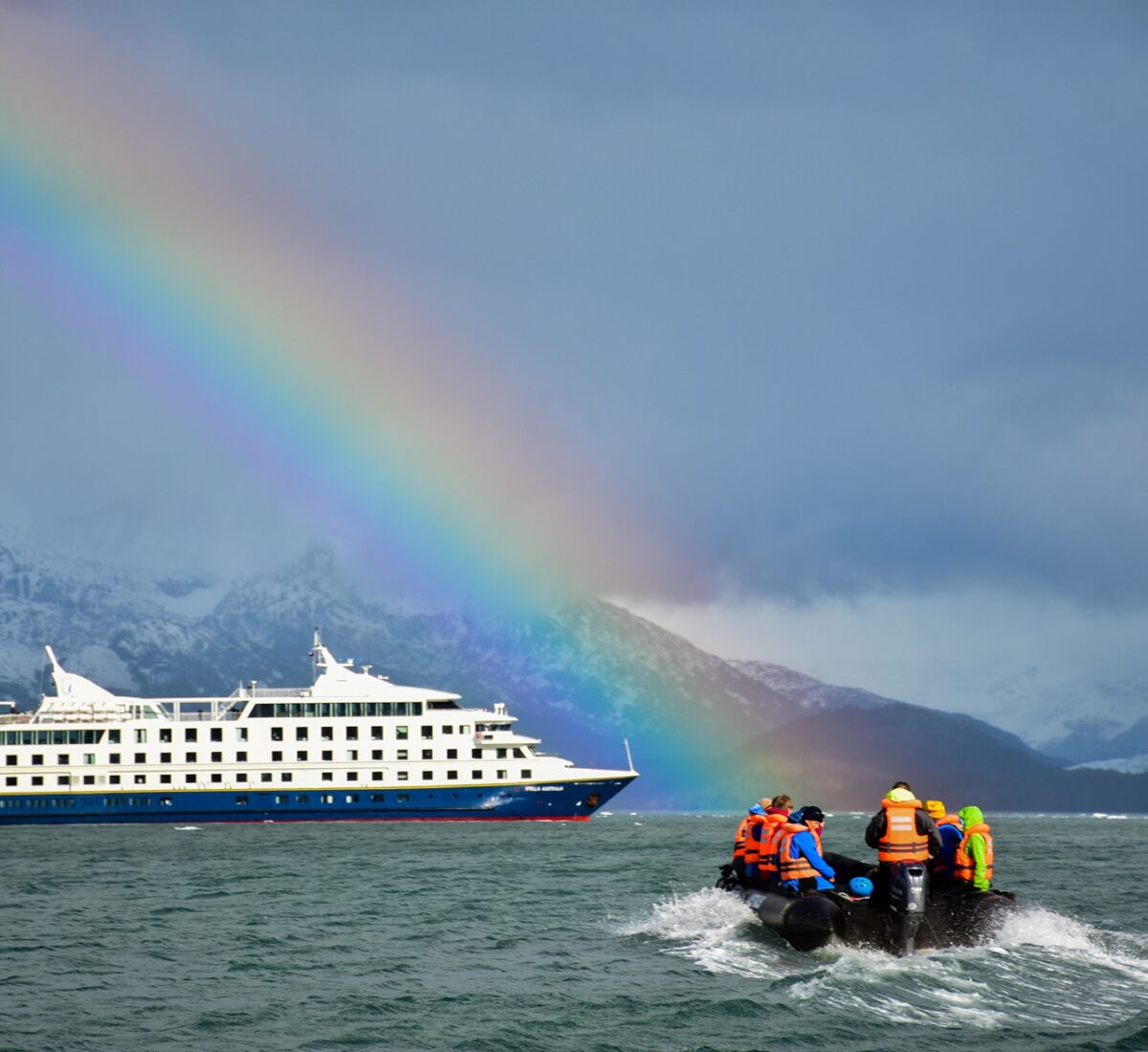 Rainbow over the Tierra del Fuego